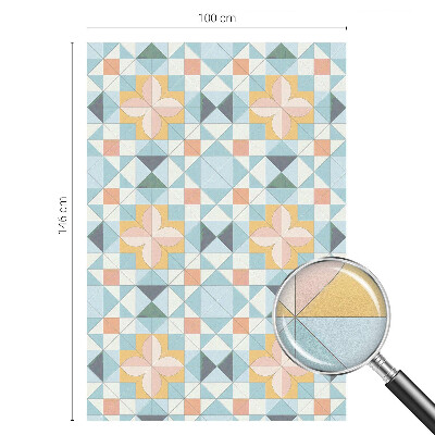 Pieninė plėvelė langams su raštu Spalvinga geometrija