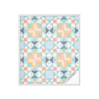 Pieninė plėvelė langams su raštu Spalvinga geometrija