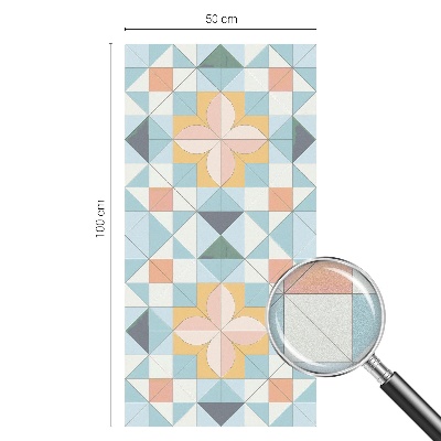 Pieninė plėvelė langams su raštu Spalvinga geometrija