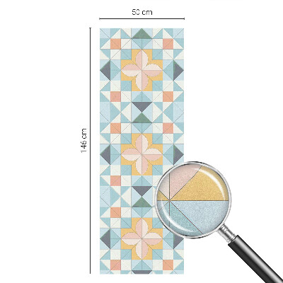 Pieninė plėvelė langams su raštu Spalvinga geometrija