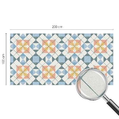 Plėvelė langams privatumui vitražas Spalvinga simetrija