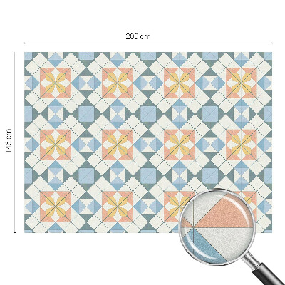 Plėvelė langams privatumui vitražas Spalvinga simetrija