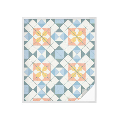 Plėvelė langams privatumui vitražas Spalvinga simetrija