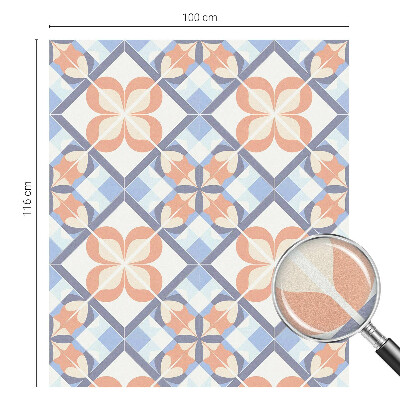 Matinė klijuojama plėvelė langams Gėlių raštas