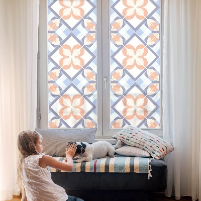 Matinė klijuojama plėvelė langams Gėlių raštas