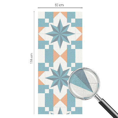 Matinė plėvelė langams su vitražo efektu Mėlynos žvaigždės