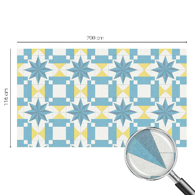 Pieninė plėvelė langams su raštu Mėlynos žvaigždės