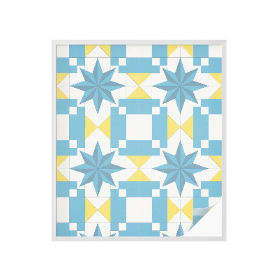 Pieninė plėvelė langams su raštu Mėlynos žvaigždės