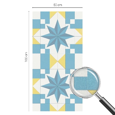 Pieninė plėvelė langams su raštu Mėlynos žvaigždės