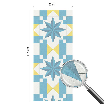 Pieninė plėvelė langams su raštu Mėlynos žvaigždės