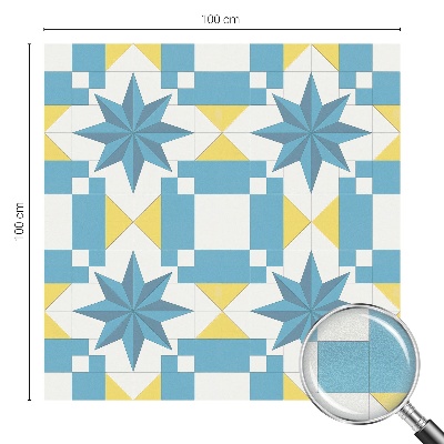 Pieninė plėvelė langams su raštu Mėlynos žvaigždės