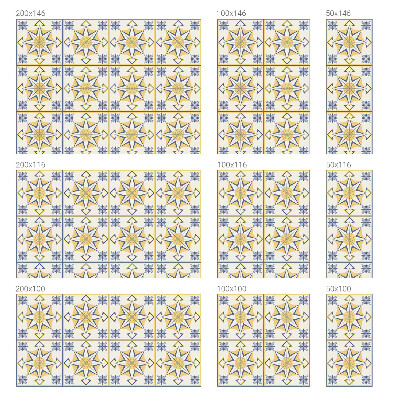 Matinė plėvelė langams su vitražo efektu Geometrinės žvaigždės