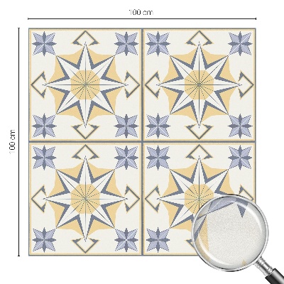 Matinė plėvelė langams su vitražo efektu Geometrinės žvaigždės