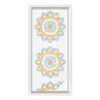 Plėvelė langams privatumui vitražas Spalvingos mandalos