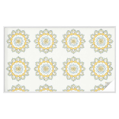 Plėvelė langams privatumui vitražas Spalvingos mandalos