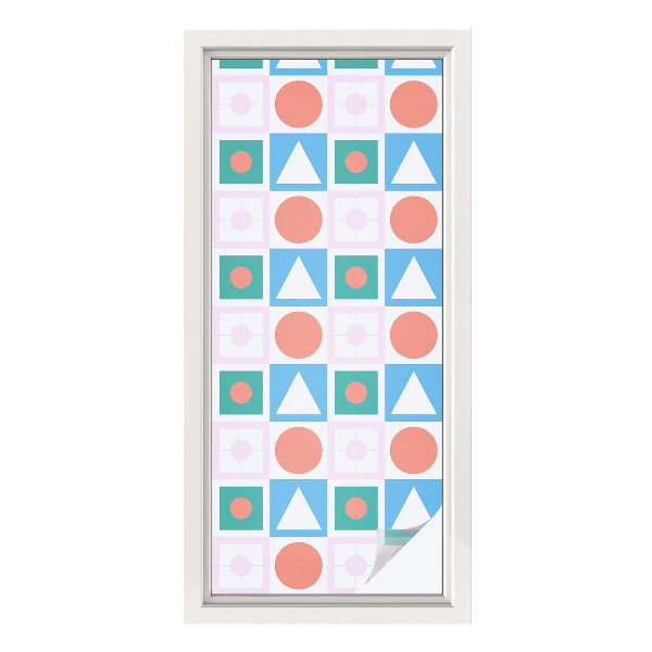 Matinė klijuojama plėvelė langams Abstraktūs raštai