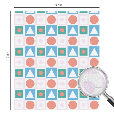 Matinė klijuojama plėvelė langams Abstraktūs raštai