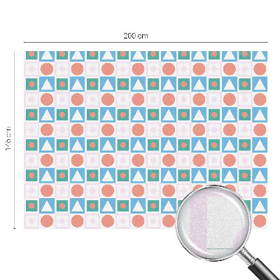 Matinė klijuojama plėvelė langams Abstraktūs raštai