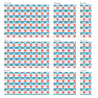 Matinė klijuojama plėvelė langams Abstraktūs raštai