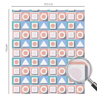 Nepermatoma plėvelė langams Geometriniai raštai