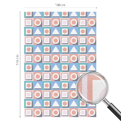 Nepermatoma plėvelė langams Geometriniai raštai