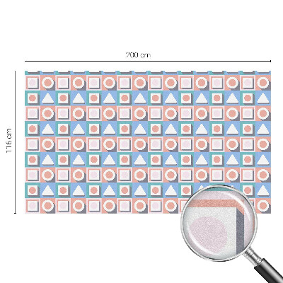 Nepermatoma plėvelė langams Geometriniai raštai