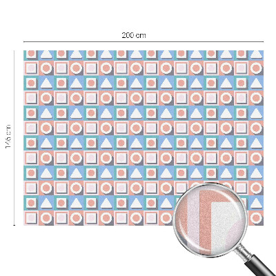 Nepermatoma plėvelė langams Geometriniai raštai