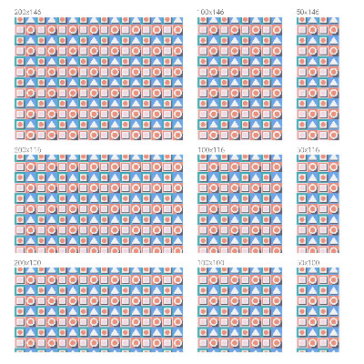 Nepermatoma plėvelė langams Geometriniai raštai