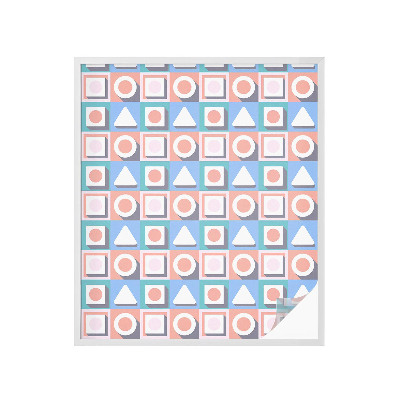 Nepermatoma plėvelė langams Geometriniai raštai