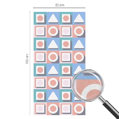 Nepermatoma plėvelė langams Geometriniai raštai