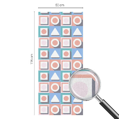 Nepermatoma plėvelė langams Geometriniai raštai