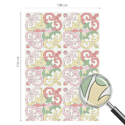 Pieninė plėvelė langams su raštu Gėlių ornamentai