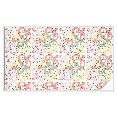 Pieninė plėvelė langams su raštu Gėlių ornamentai