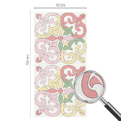 Pieninė plėvelė langams su raštu Gėlių ornamentai