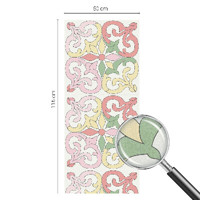 Pieninė plėvelė langams su raštu Gėlių ornamentai