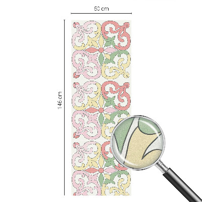 Pieninė plėvelė langams su raštu Gėlių ornamentai