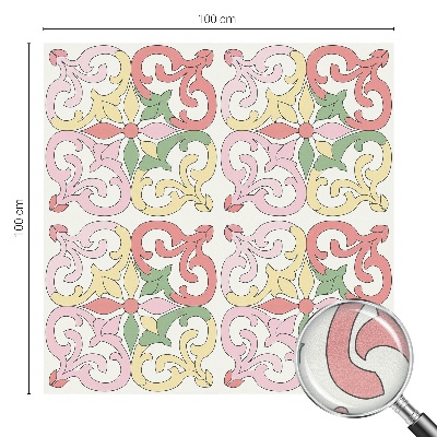 Pieninė plėvelė langams su raštu Gėlių ornamentai