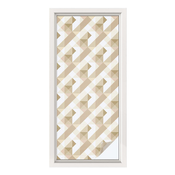 Matinė klijuojama plėvelė langams Trikampiai raštai