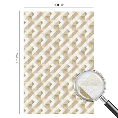 Matinė klijuojama plėvelė langams Trikampiai raštai