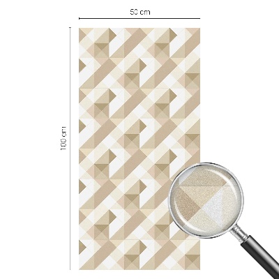 Matinė klijuojama plėvelė langams Trikampiai raštai