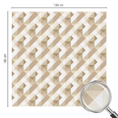 Matinė klijuojama plėvelė langams Trikampiai raštai