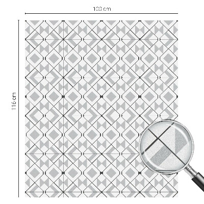 Pieninė plėvelė langams su raštu Geometriniai raštai