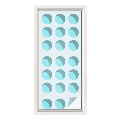 Matinė plėvelė langams su vitražo efektu Šiuolaikiniai ratai