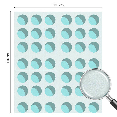 Matinė plėvelė langams su vitražo efektu Šiuolaikiniai ratai