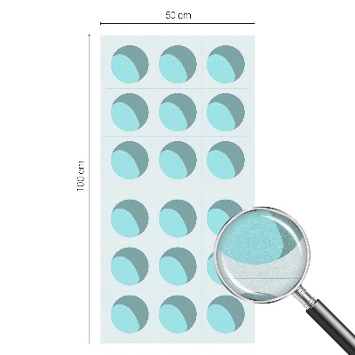 Matinė plėvelė langams su vitražo efektu Šiuolaikiniai ratai