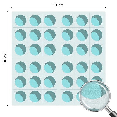 Matinė plėvelė langams su vitražo efektu Šiuolaikiniai ratai