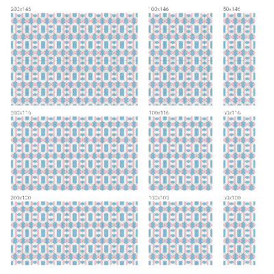 Matinė klijuojama plėvelė langams Pasteliniai raštai