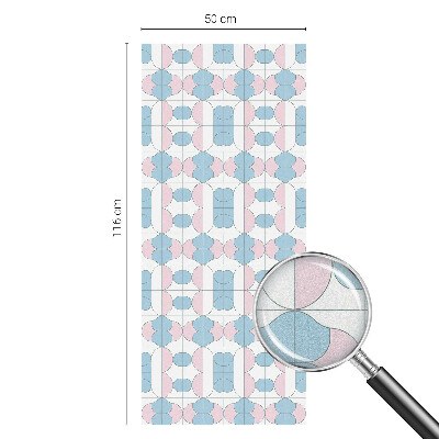 Matinė klijuojama plėvelė langams Pasteliniai raštai