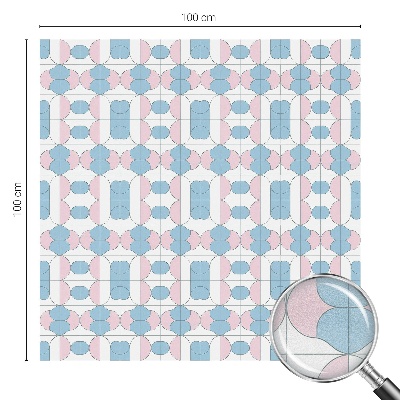 Matinė klijuojama plėvelė langams Pasteliniai raštai