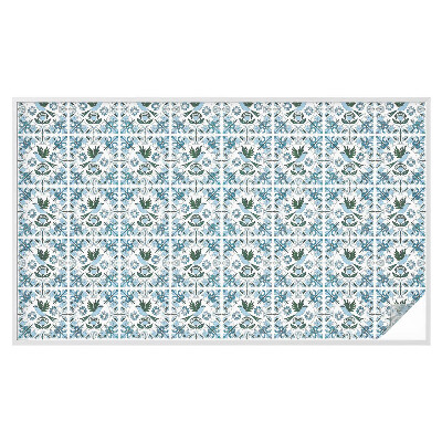 Matinė plėvelė langams su vitražo efektu Mėlynos gėlės